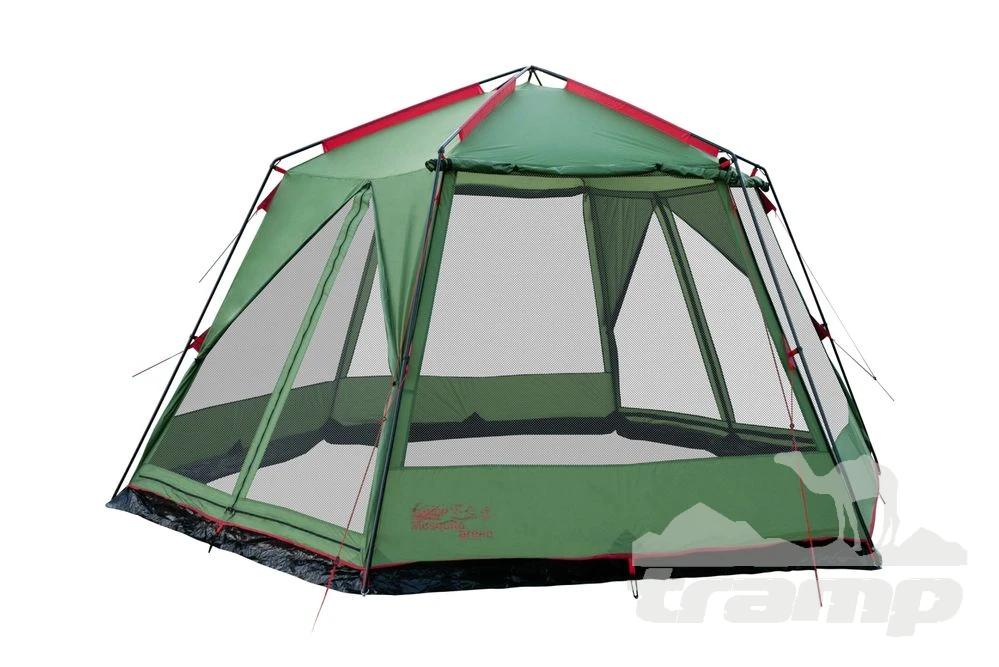 Шатрово-тентовая продукция Палатка-Шатер TRAMP LITE Mosquito Green 4.3х3.7х2.25 м (V2) + Съемный пол из терпаулинга