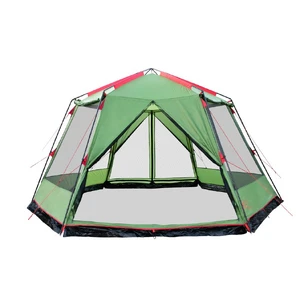 Палатка-Шатер TRAMP LITE Mosquito Green 4.3х3.7х2.25 м (V2) + Съемный пол из терпаулинга