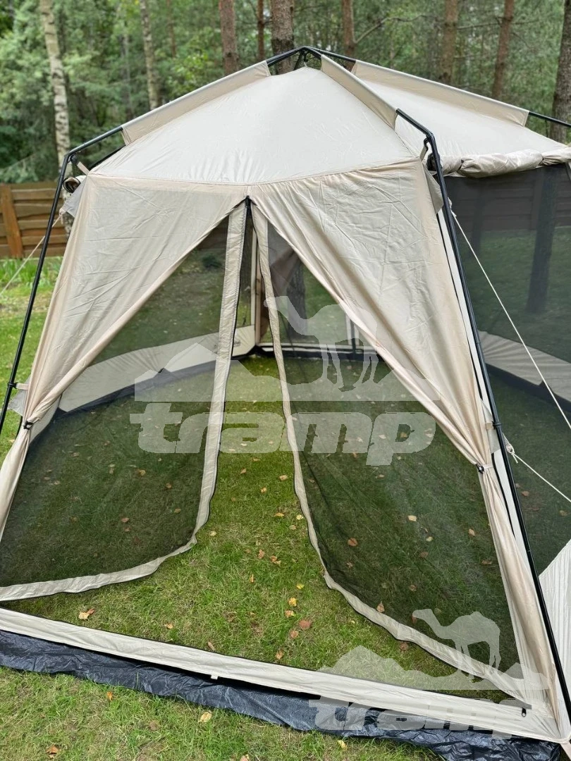 Шатрово-тентовая продукция Палатка-Шатер TRAMP LITE Mosquito Sand 4.3х3.7х2.25 м (V2) + Съемный пол из терпаулинга