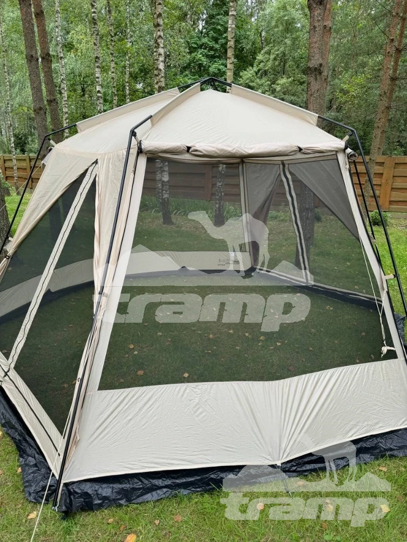 Шатрово-тентовая продукция Палатка-Шатер TRAMP LITE Mosquito Sand 4.3х3.7х2.25 м (V2) + Съемный пол из терпаулинга