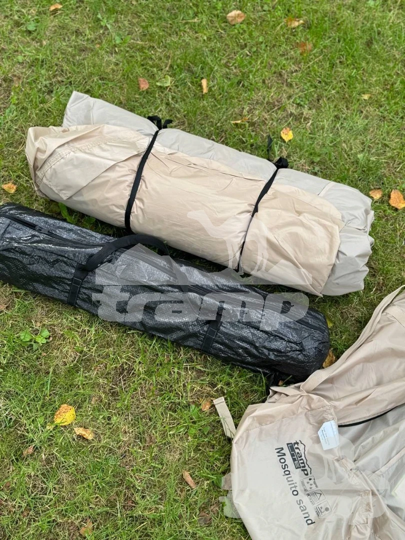 Шатрово-тентовая продукция Палатка-Шатер TRAMP LITE Mosquito Sand 4.3х3.7х2.25 м (V2) + Съемный пол из терпаулинга
