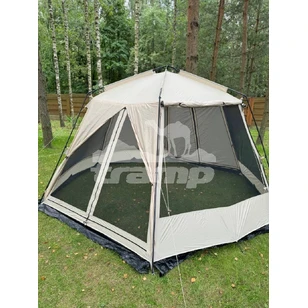 Палатка-Шатер TRAMP LITE Mosquito Sand 4.3х3.7х2.25 м (V2) + Съемный пол из терпаулинга