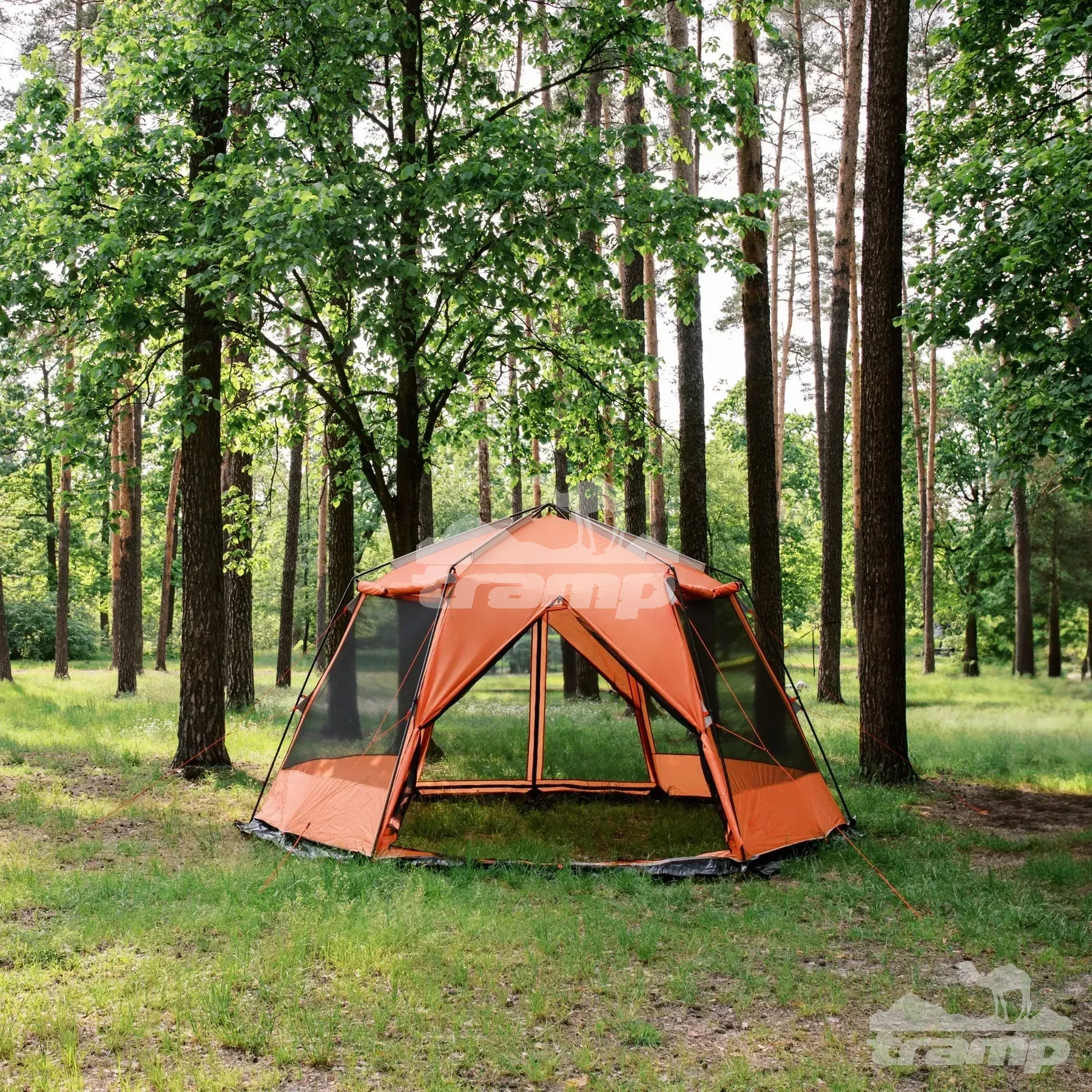 Шатрово-тентовая продукция Палатка-Шатер TRAMP LITE Mosquito Orange 4.3х3.7х2.25 м (V2) + Съемный пол из терпаулинга