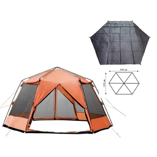 Палатка-Шатер TRAMP LITE Mosquito Orange 4.3х3.7х2.25 м (V2) + Съемный пол из терпаулинга
