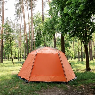 Палатка-Шатер TRAMP LITE Mosquito Orange 4.3х3.7х2.25 м (V2) + Съемный пол из терпаулинга