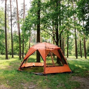 Палатка-Шатер TRAMP LITE Mosquito Orange 4.3х3.7х2.25 м (V2) + Съемный пол из терпаулинга