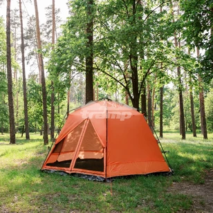 Палатка-Шатер TRAMP LITE Mosquito Orange 4.3х3.7х2.25 м (V2) + Съемный пол из терпаулинга