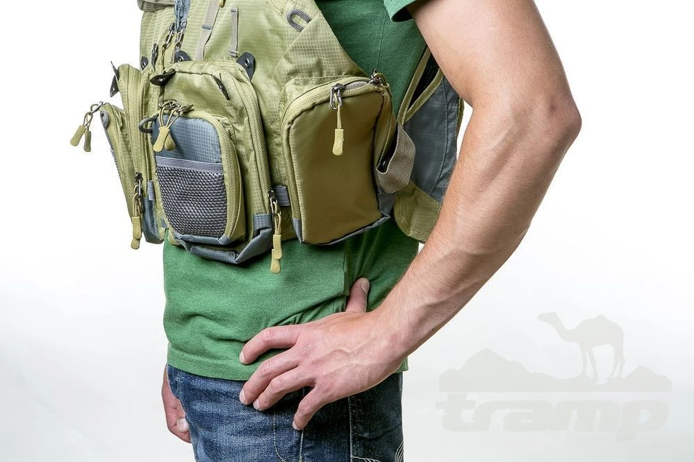 Аксессуары для рыбалки Жилет рыболовный разгрузочный Tramp Angler S/M