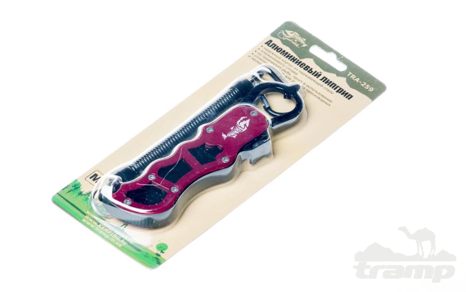 Аксессуары для рыбалки Липгрип алюминиевый Tramp (M) TRA-259