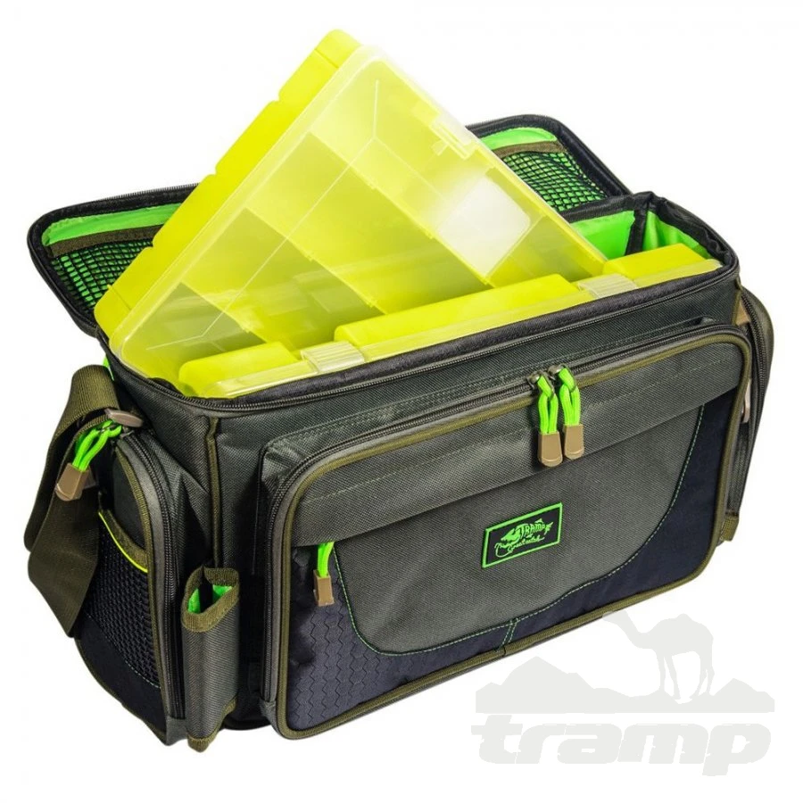 Аксессуары для рыбалки Сумка рыболовная Tramp с пластиковыми коробками