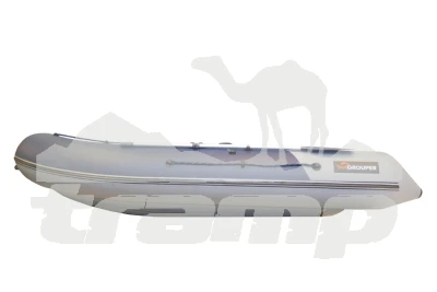 Лодки ПВХ Лодка Grouper GR 375W (кокпит 92 см) НДНД (серо - красный) модель 2025 г