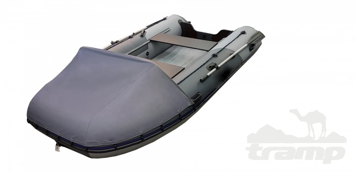 Лодки ПВХ Тент носовой без стекла для лодок ВТ280/ВТ300 (цвет серый)