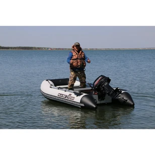 Лодка Polar Bird 340M Merlin | НДНД | Стеклокомпозит | чёрно-белый |