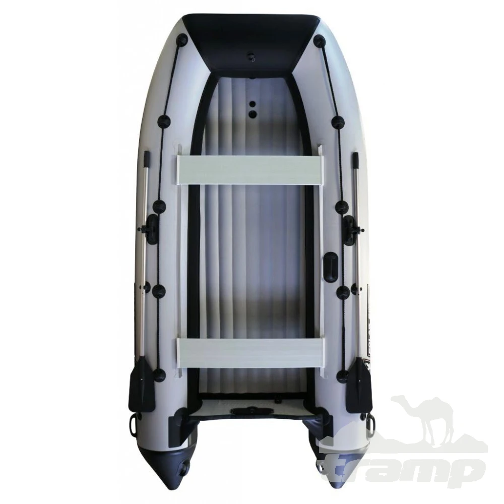 Лодки ПВХ Лодка Polar Bird 385M Merlin | НДНД | Стеклокомпозит | серо-белый |