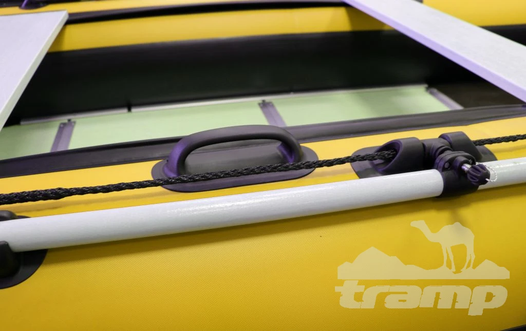 Лодки ПВХ Лодка Polar Bird 340М | Лайт | Пайол - стеклокомпозит | Чёрно-красный |