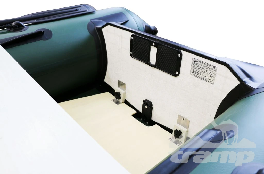 Лодки ПВХ Лодка Polar Bird 340М | Лайт | Пайол - стеклокомпозит | Серо-белый |