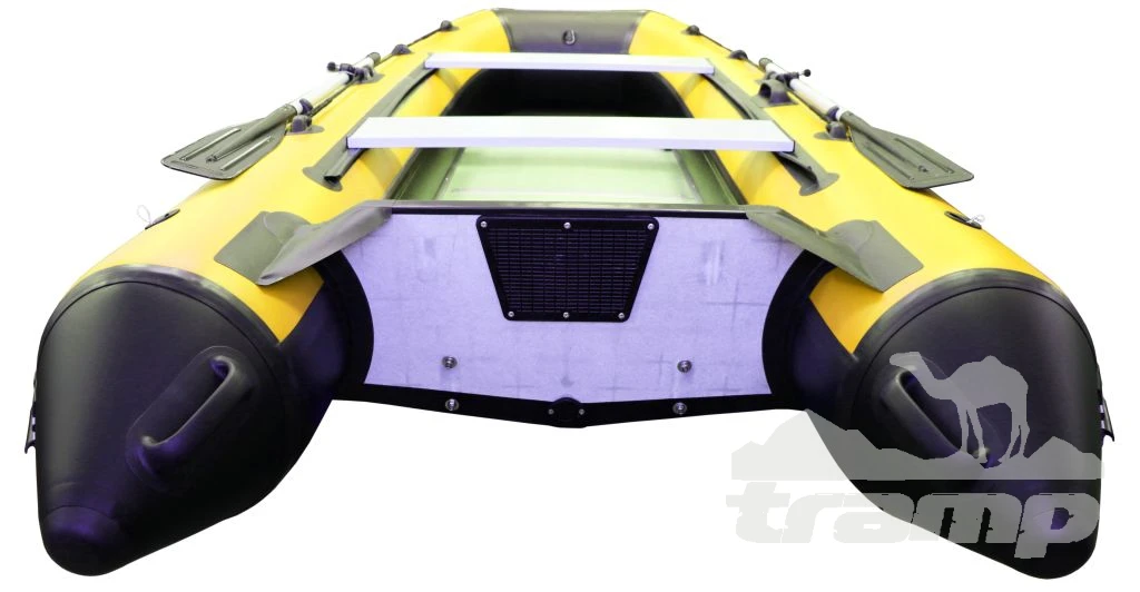 Лодки ПВХ Лодка Polar Bird 320М | Лайт | Пайол - стеклокомпозит | Чёрно-белый |