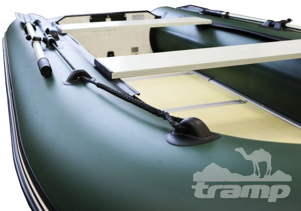 Лодки ПВХ Лодка Polar Bird 320М | Лайт | Пайол - стеклокомпозит | Чёрно-белый |