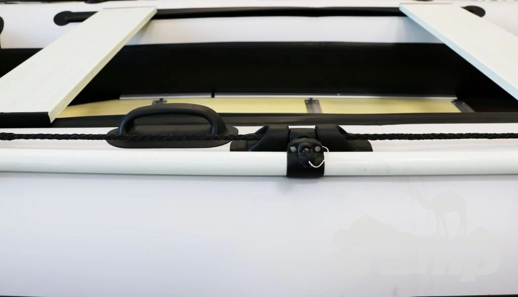 Лодки ПВХ Лодка Polar Bird 320М | Лайт | Пайол - стеклокомпозит | Чёрно-белый |