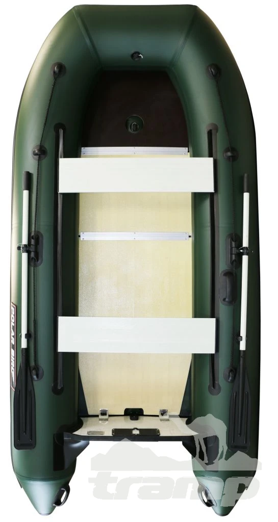 Лодки ПВХ Лодка Polar Bird 320М | Лайт | Пайол - стеклокомпозит | Зелёный |