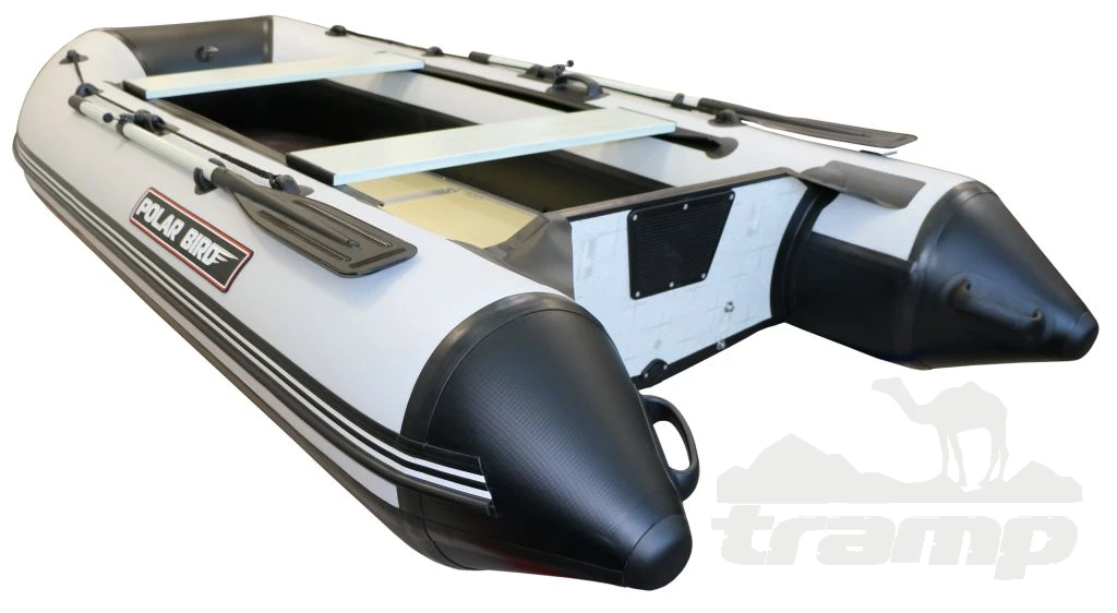 Лодки ПВХ Лодка Polar Bird 320М | Лайт | Пайол - стеклокомпозит | Серо-белый |