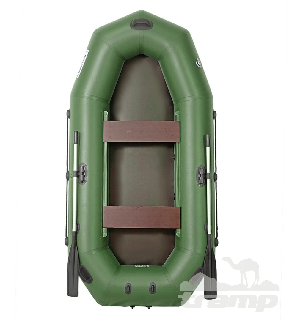 Лодки ПВХ Лодка гребная под мотор Лоцман Профи 300 (зелёный)