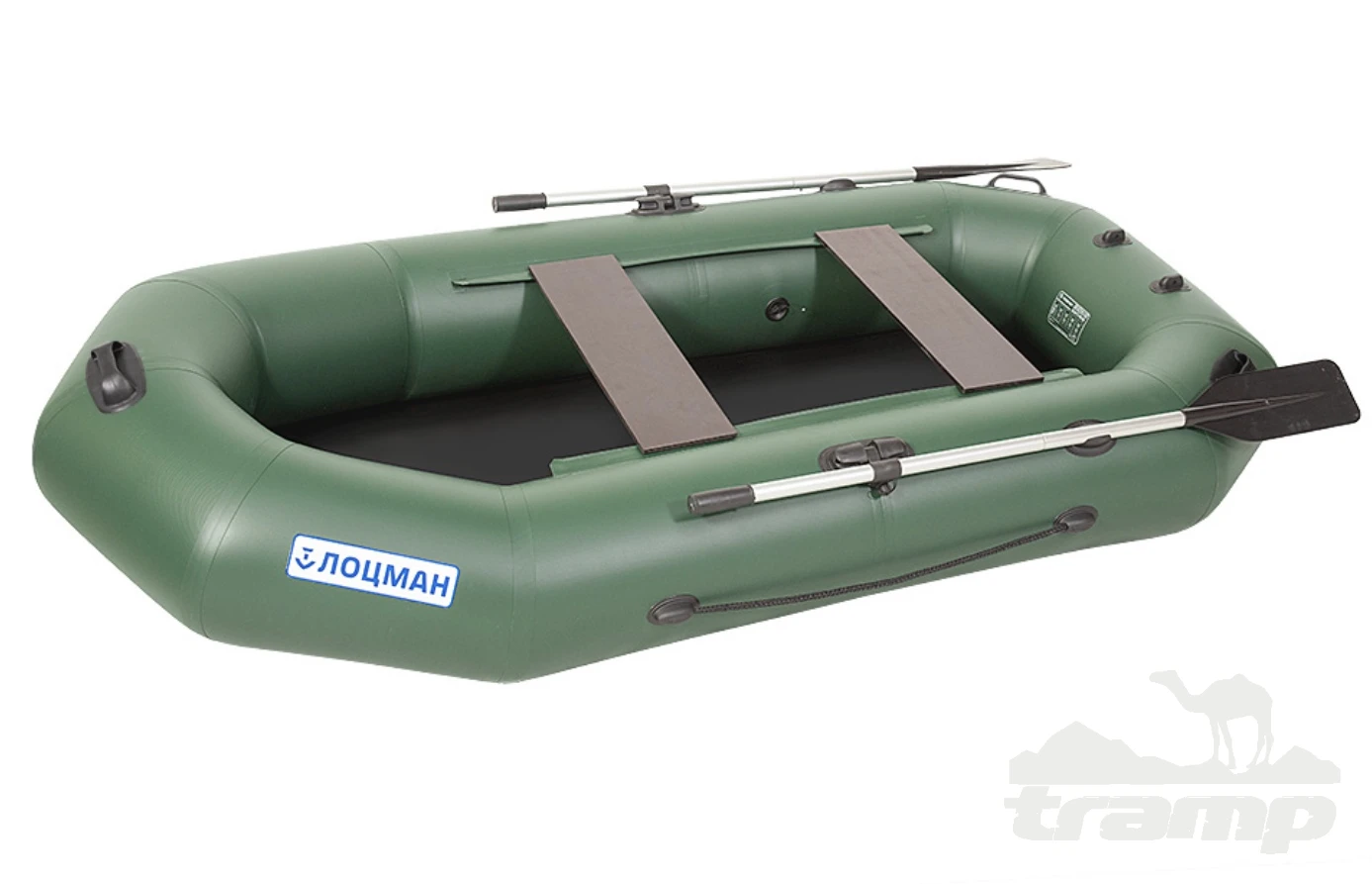 Лодки ПВХ Лодка гребная под мотор Лоцман Профи 300 (зелёный)