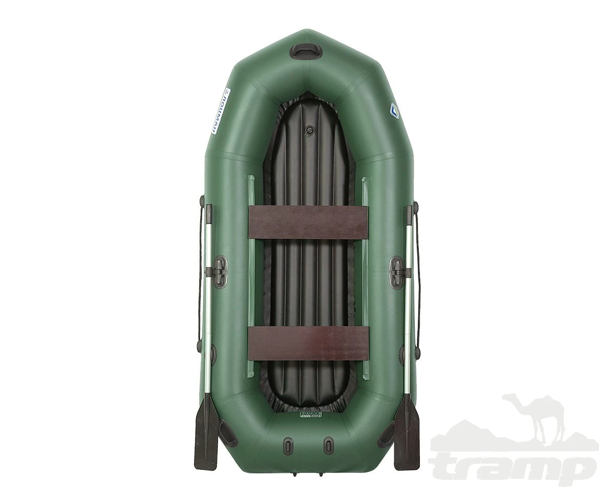 Лодки ПВХ Лодка гребная под мотор Лоцман Профи 260 ВНД (зелёный)