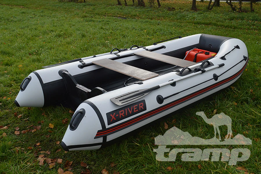 Лодки ПВХ Надувная ПВХ лодка X-River Agent 360 НДНД (пиксель-черный , черная фурнитура)