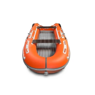 Надувная ПВХ лодка X-River Grace Wind 360 НДНД (оранжо - серый, серая фурнитура)