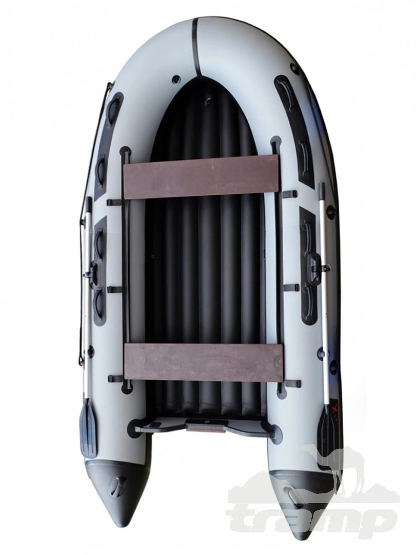 Лодки ПВХ Надувная ПВХ лодка X-River Grace Wind 360 НДНД (бело-серая, серая фурнитура)