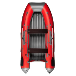 Надувная ПВХ лодка X-River Agent 390 НДНД (оранжево-серый, серая фурнитура)