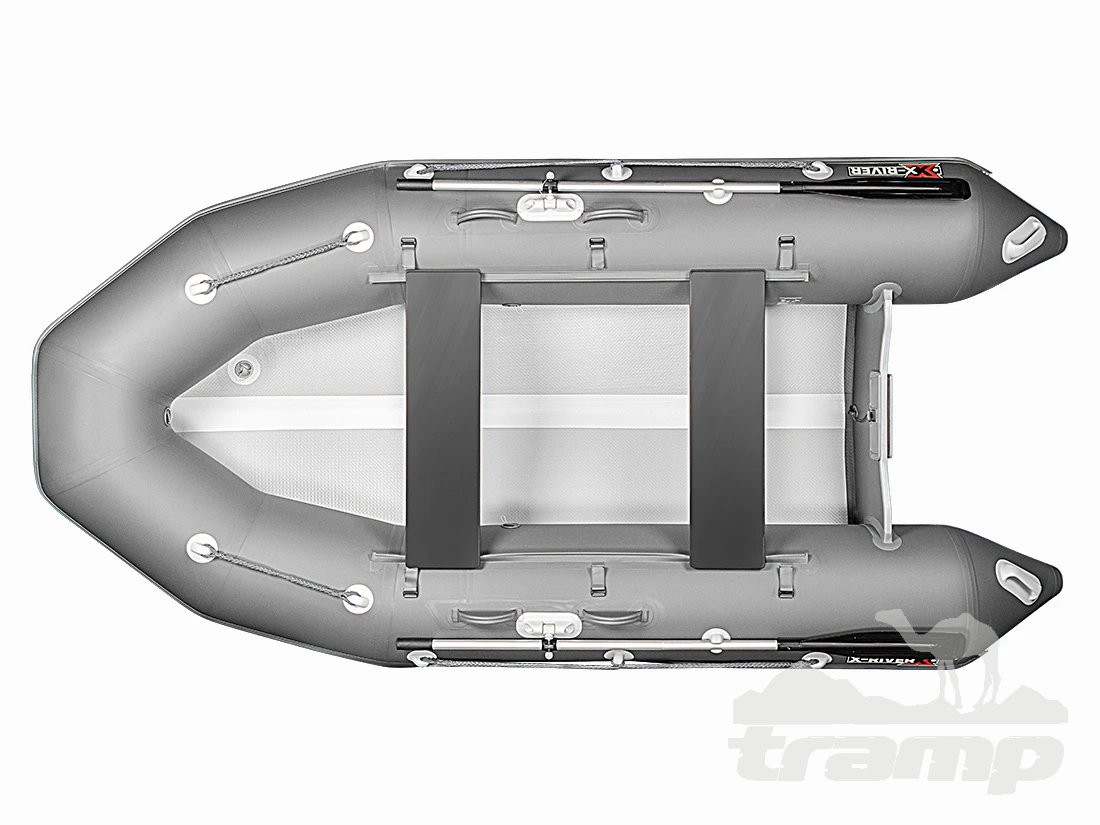 Лодки ПВХ Надувная ПВХ лодка X-River Rocky 335 (красный , серая фурнитура) + дублирование тканью ПВХ дна