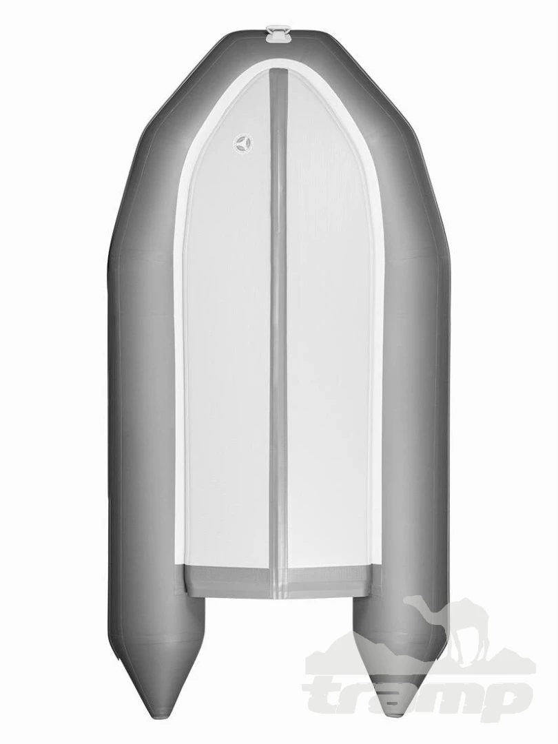 Лодки ПВХ Надувная ПВХ лодка X-River Rocky 335 (серый, белая фурнитура) + дублирование тканью ПВХ дна