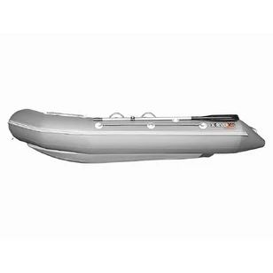 Надувная ПВХ лодка X-River Rocky 355 (серый, серая фурнитура) + дублирование тканью ПВХ дна