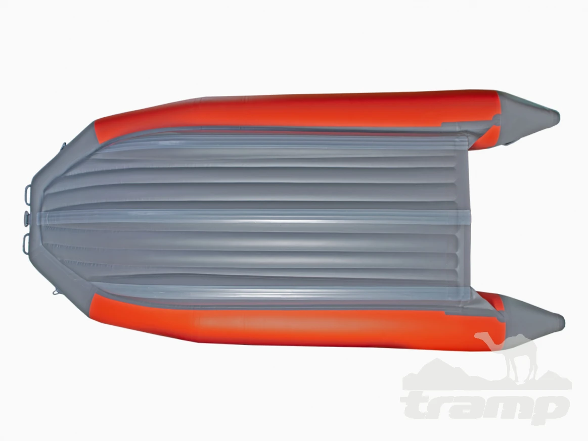 Лодки ПВХ Надувная ПВХ лодка X-River Mark 370 НДНД (красный , дно серое ,серая фурнитура)