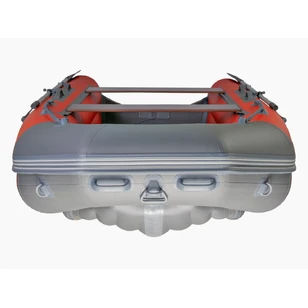 Надувная ПВХ лодка X-River Mark 370 НДНД (красный , дно серое ,серая фурнитура)