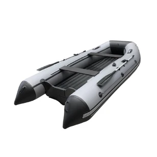 Лодка ПВХ ORCA 285НД (серо - черный)