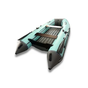 Лодка ПВХ ORCA 340НД (бирюзово - серый)