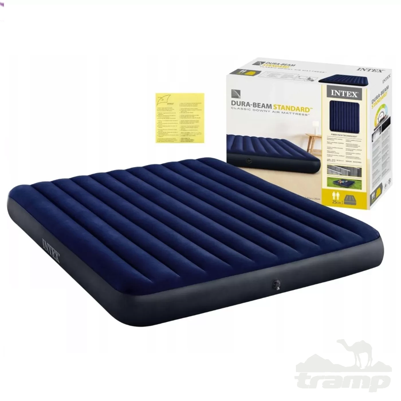 Коврики, подушки, сидушки туристические Матрас надувной Intex Standartd DURA-BEAM STANDARD 203х183х25