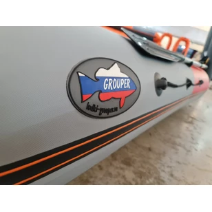 Лодка Grouper GR 310 НДНД (серо - красный) модель 2026 г