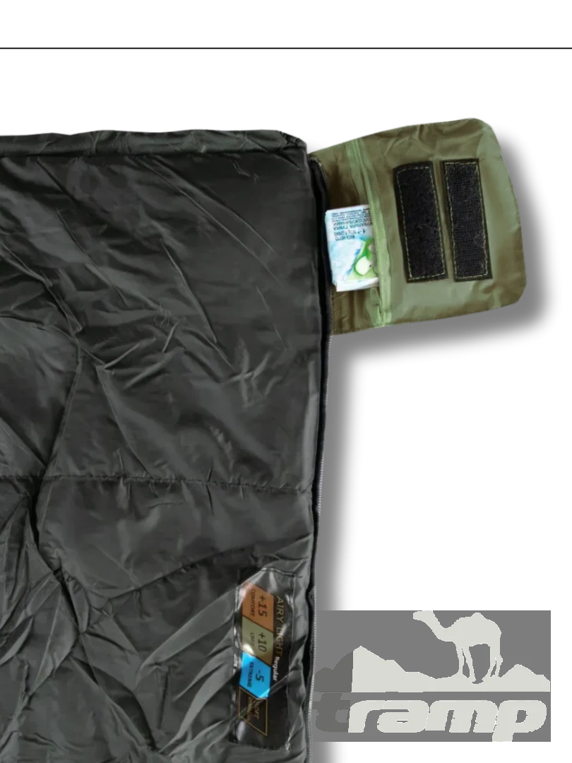 Спальные мешки Спальный мешок Tramp Airy Light Regular (правый) Оливковый