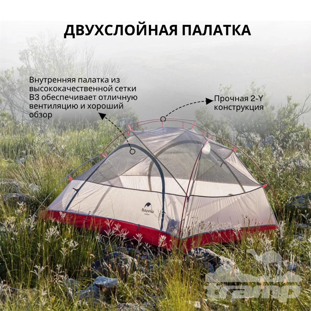 Палатки Палатка Naturehike Star-river 2 20D | Зеленая