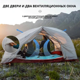 Палатка Naturehike Star-river 2 20D | Зеленая