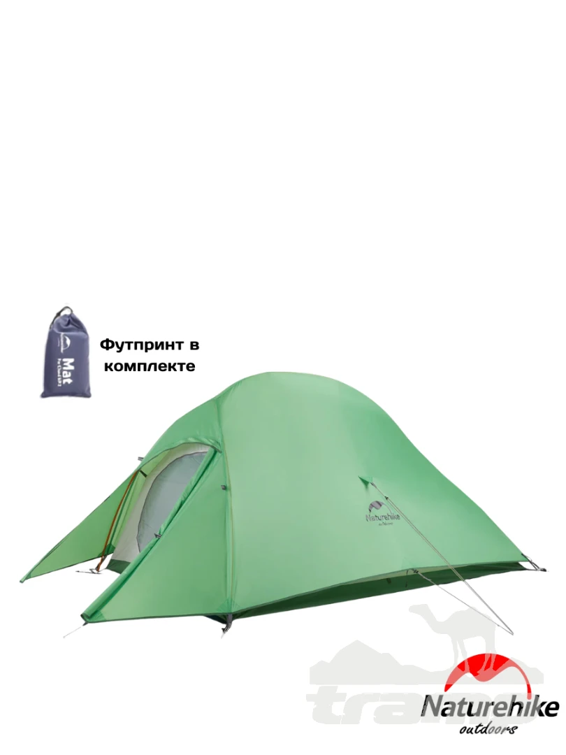Палатки Палатка Naturehike Сloud up 2 20D | Зеленая + футпринт