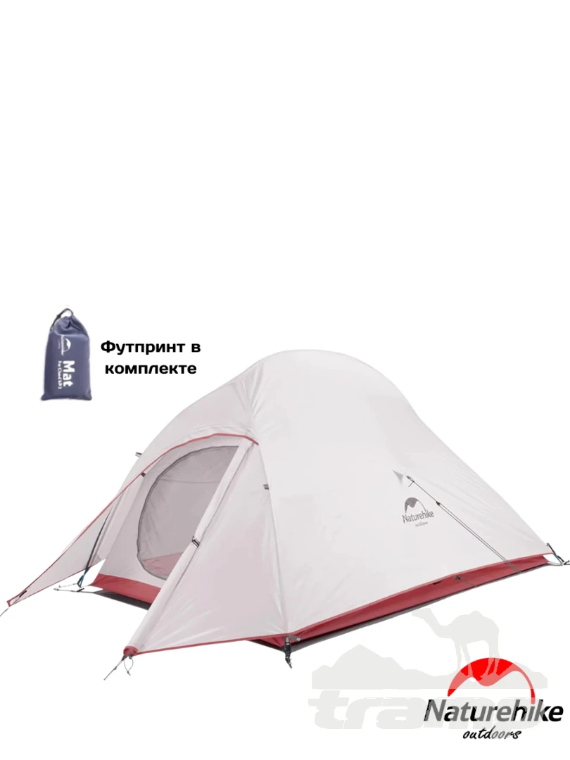 Палатки Палатка Naturehike Cloud Up 3 20D | Серая + футпринт