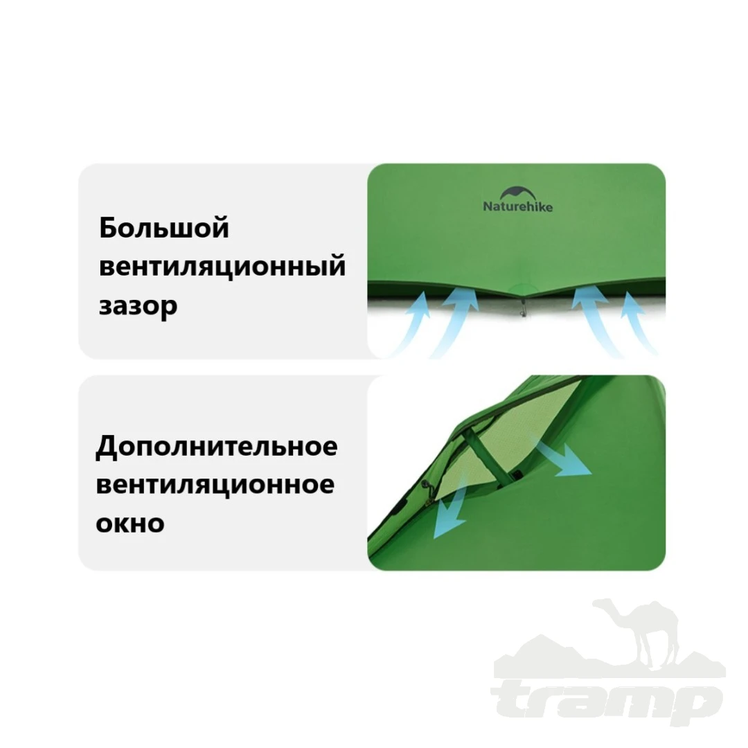 Палатки Палатка Naturehike Cloud up 2 Base 210T | Оранжевая + футпринт