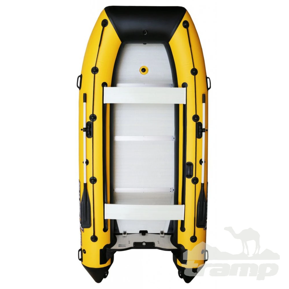 Лодки ПВХ Лодка Polar Bird 400E New Eagle Стеклокомпозит (черно-желтый)