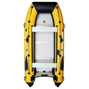 Лодка Polar Bird 400E New Eagle Стеклокомпозит (черно-желтый)