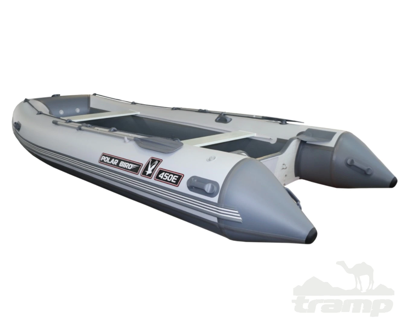 Лодки ПВХ Лодка Polar Bird 420E New Eagle Стеклокомпозит (черно-желтый)